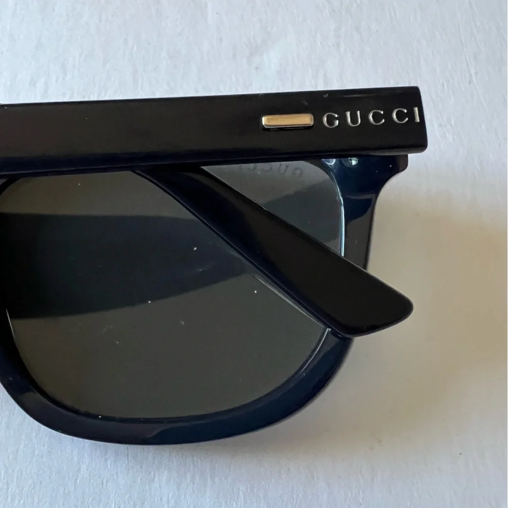 GUCCI GG1726S MENS SUNGLASSES DARK SHINY BLUE NWOT